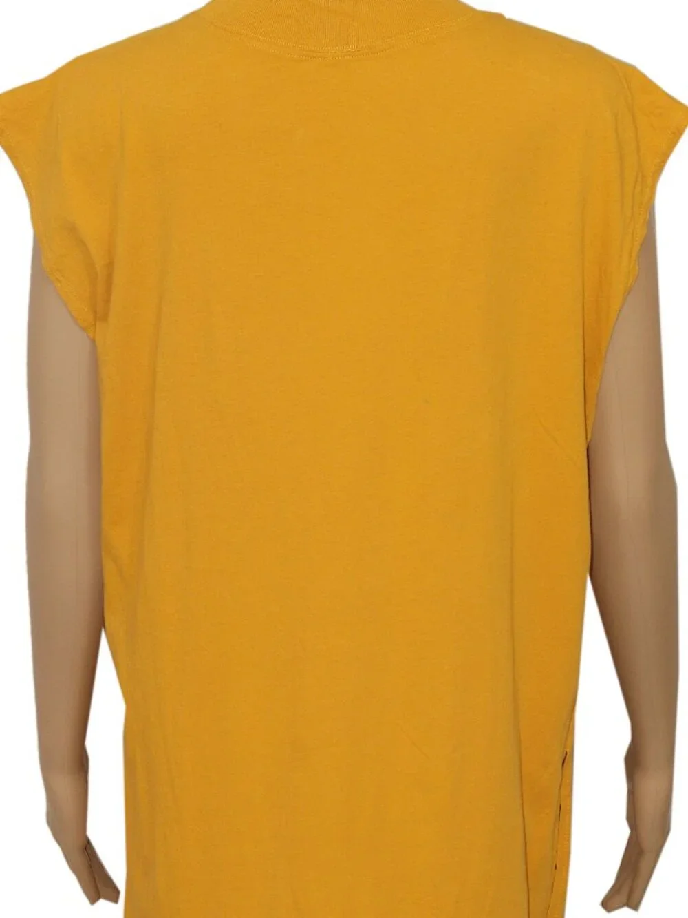 Free People All Day Long Midi T-Shirt Dress Mustard Cap Sleeve Pullover New XS